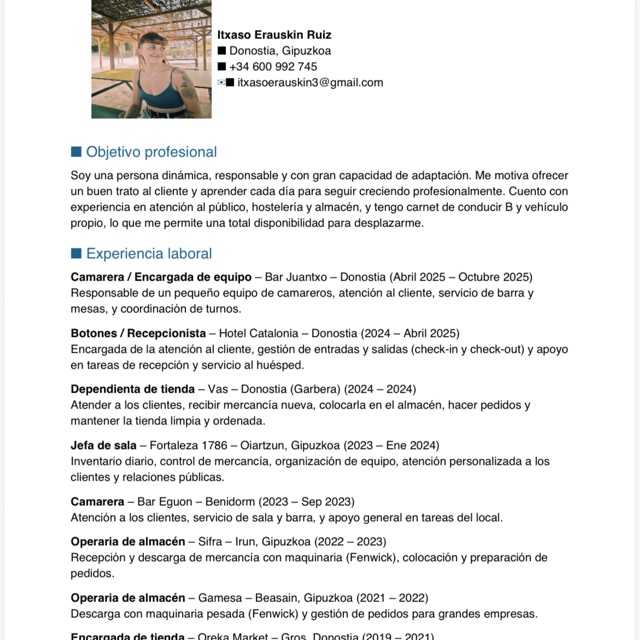 Candidate avatar