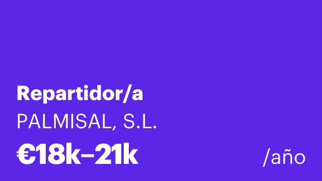 Repartidor/a