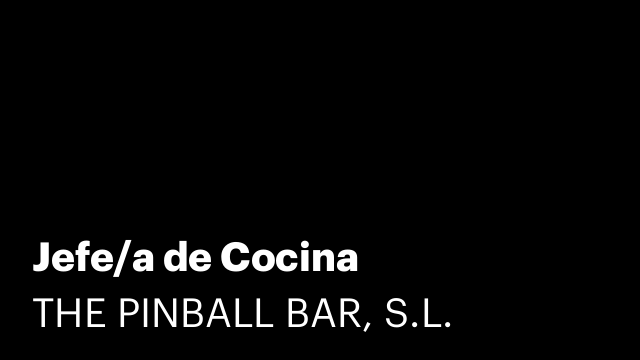 Jefe/a de Cocina