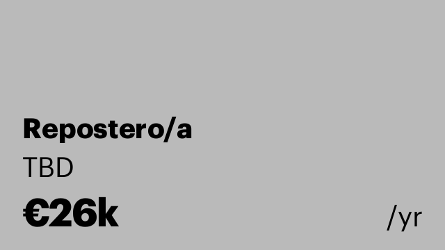 Repostero/a