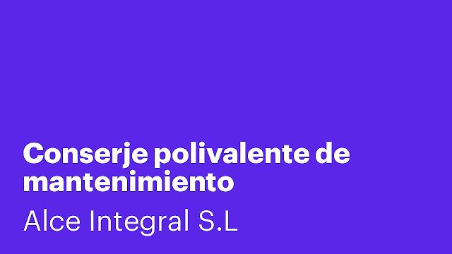 Conserje polivalente de mantenimiento