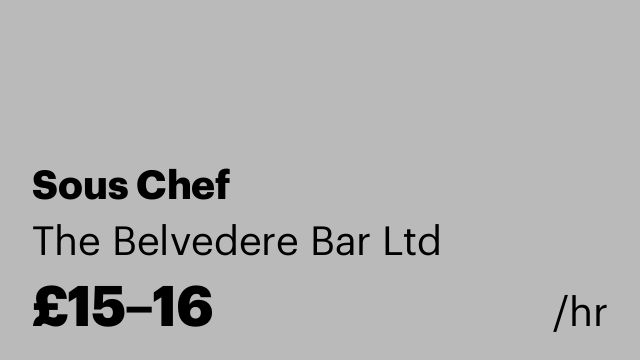 Sous Chef