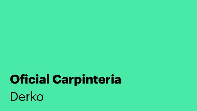 Oficial Carpinteria
