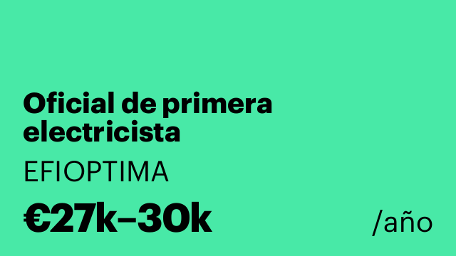 Oficial de primera electricista