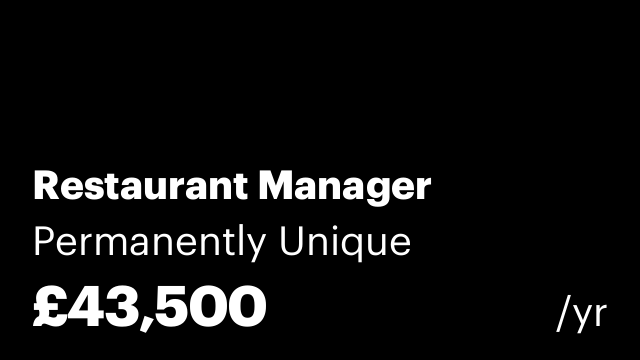 Restaurant Manager