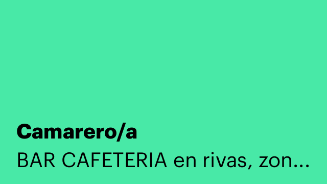 Camarero/a