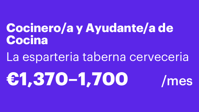 Cocinero/a y Ayudante/a de Cocina