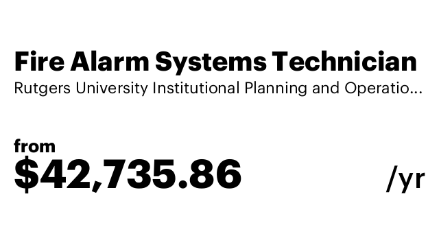 Fire Alarm Systems Technician