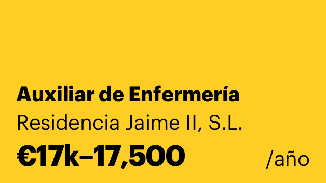 Auxiliar de Enfermería