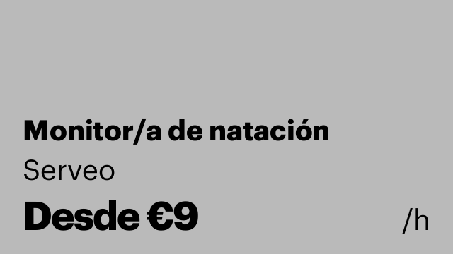 Monitor/a de natación