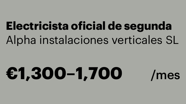 Electricista oficial de segunda