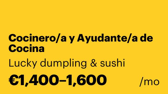 Cocinero/a y Ayudante/a de Cocina