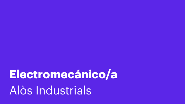 Electromecánico/a