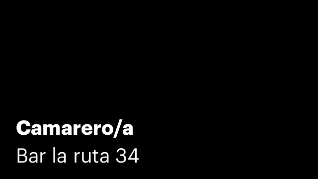 Camarero/a