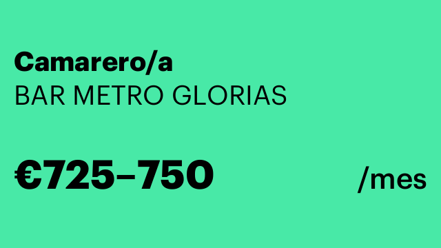Camarero/a