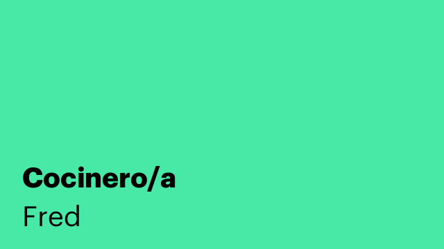 Cocinero/a