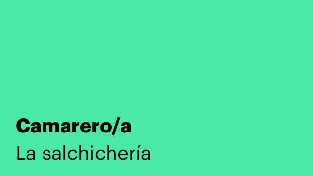 Camarero/a