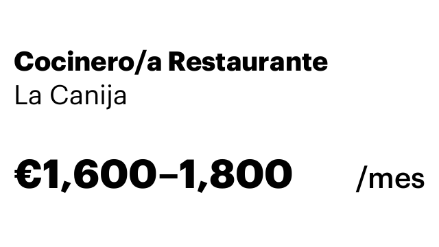Cocinero/a Restaurante
