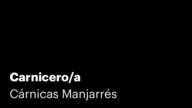 Carnicero/a