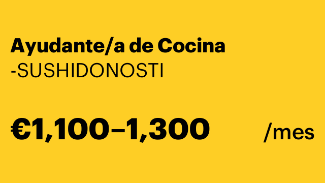 Ayudante/a de Cocina