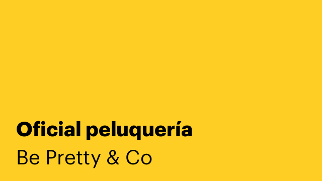 Oficial peluquería