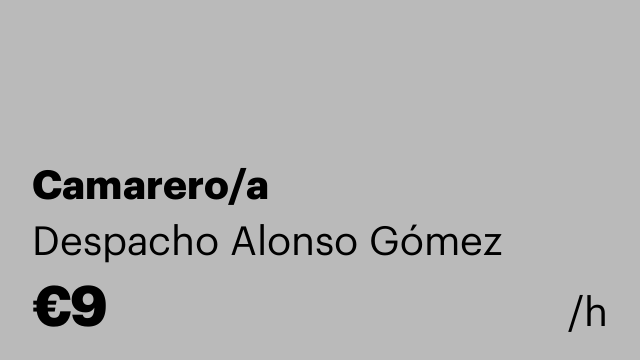 Camarero/a
