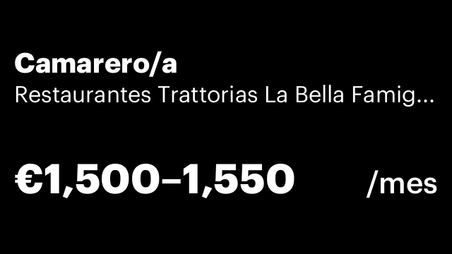 Camarero/a