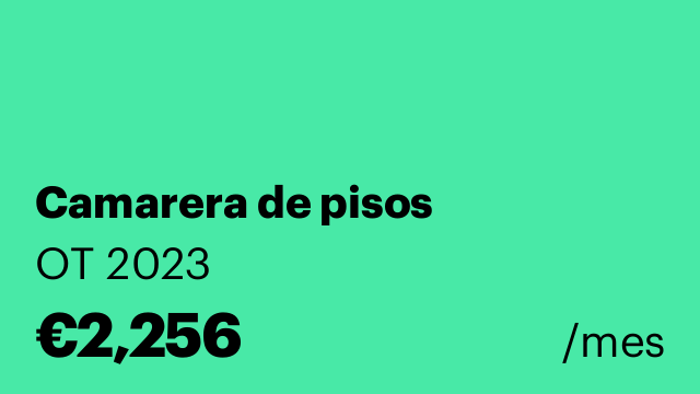 Camarera de pisos
