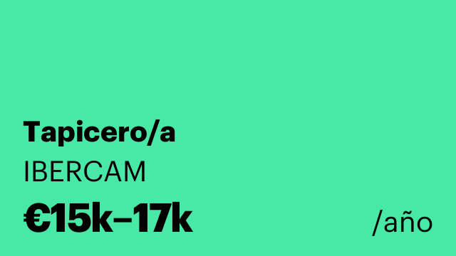 Tapicero/a