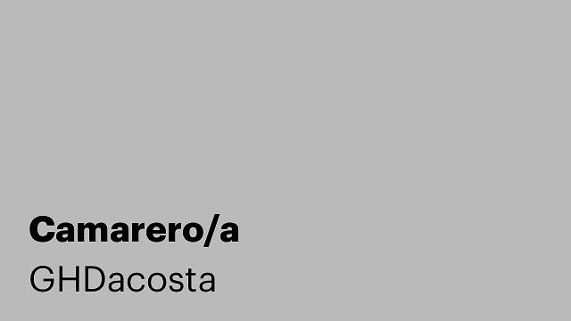Camarero/a