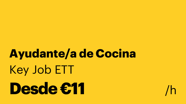 Ayudante/a de Cocina