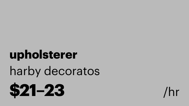 upholsterer