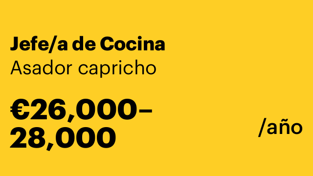 Jefe/a de Cocina