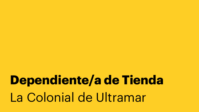 Dependiente/a de Tienda