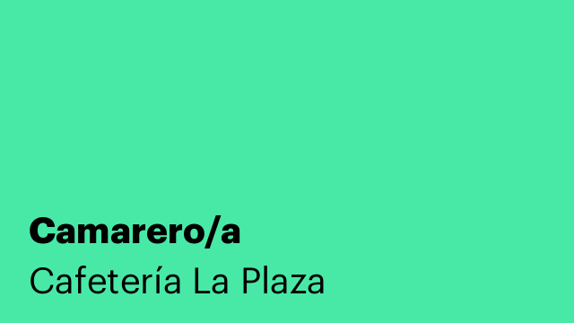 Camarero/a