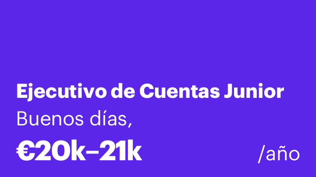 Ejecutivo de Cuentas Junior