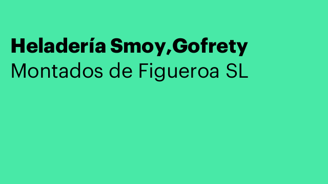 Heladería Smoy,Gofrety