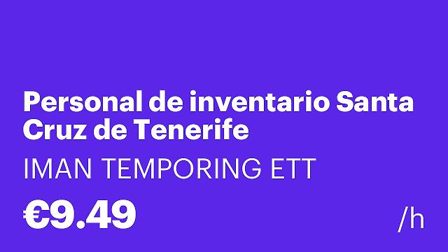 Personal de inventario Santa Cruz de Tenerife