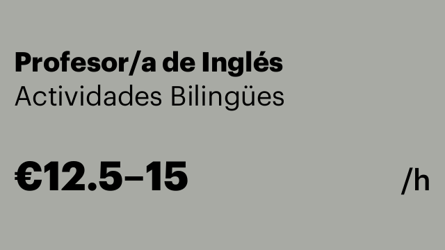 Profesor/a de Inglés