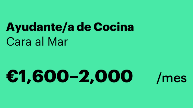 Ayudante/a de Cocina