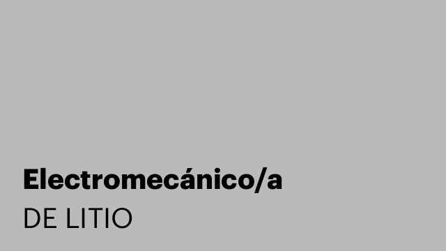 Electromecánico/a