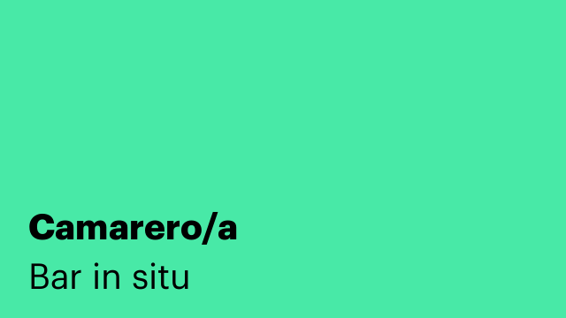 Camarero/a
