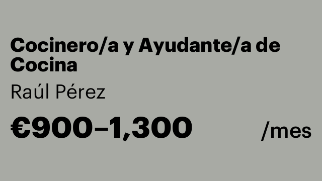 Cocinero/a y Ayudante/a de Cocina
