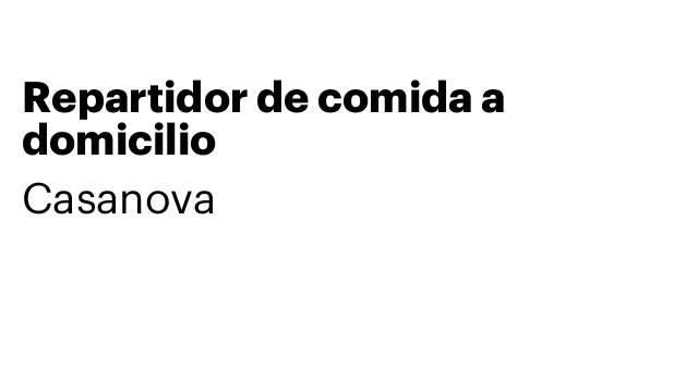 Repartidor de comida a domicilio