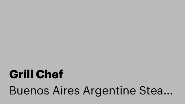 Grill Chef