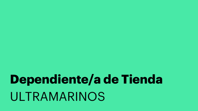 Dependiente/a de Tienda