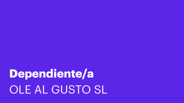 Dependiente/a