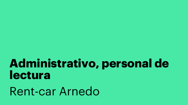 Administrativo, personal de lectura