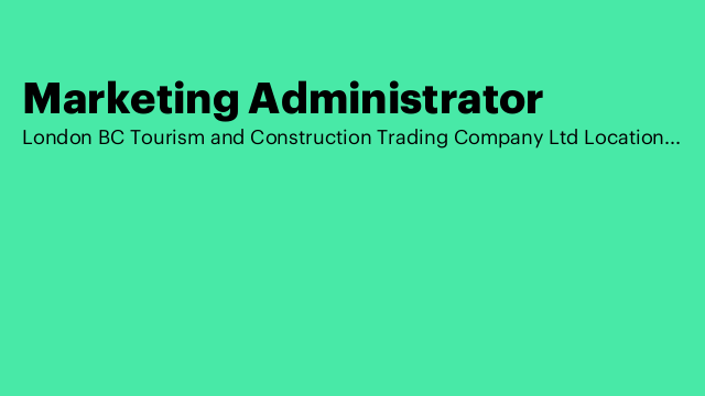 Marketing Administrator