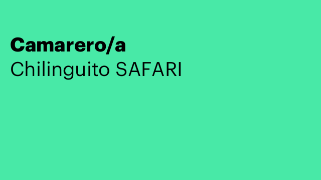 Camarero/a